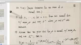 7.4.3 Bayesian Estimation of parameters