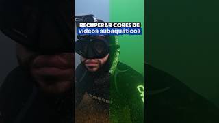 Como recuperar cores em vídeos subaquáticos no CapCut 🤿 #pescasub #pescasubmarina #mergulho