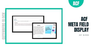 Gutenberg Acf Meta Display Block | ACF Blocks