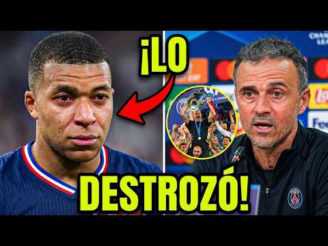 Luis Enrique destroza a Mbappé: "Sin él somos mejores"
