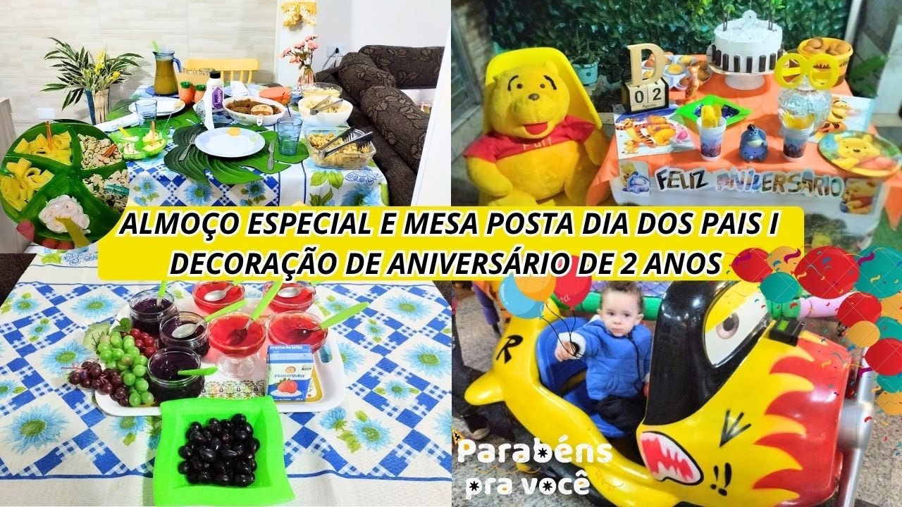  FIZ PÃO DE QUEIJO RAPIDO I ALMOÇO ESPECIAL I MESA POSTA DIA DOS PAIS I DECORAÇÃO DE ANIVERSÁRIO 2 