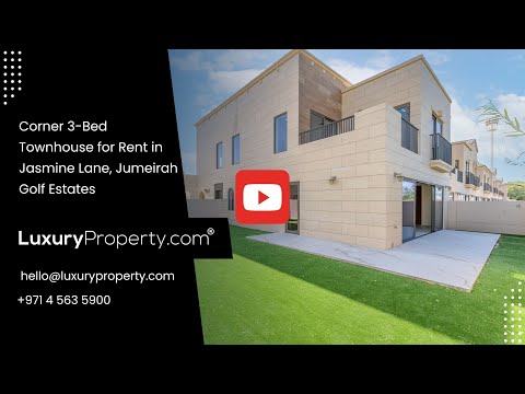 Charming Townhouse Rental in Jasmine Lane, Jumeirah Golf Estates, Dubai