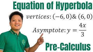 Find the equation of Hyperbola given vertices and asymptote