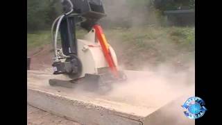 TEREX patch planer TPP450 on TC125 Concrete cutting