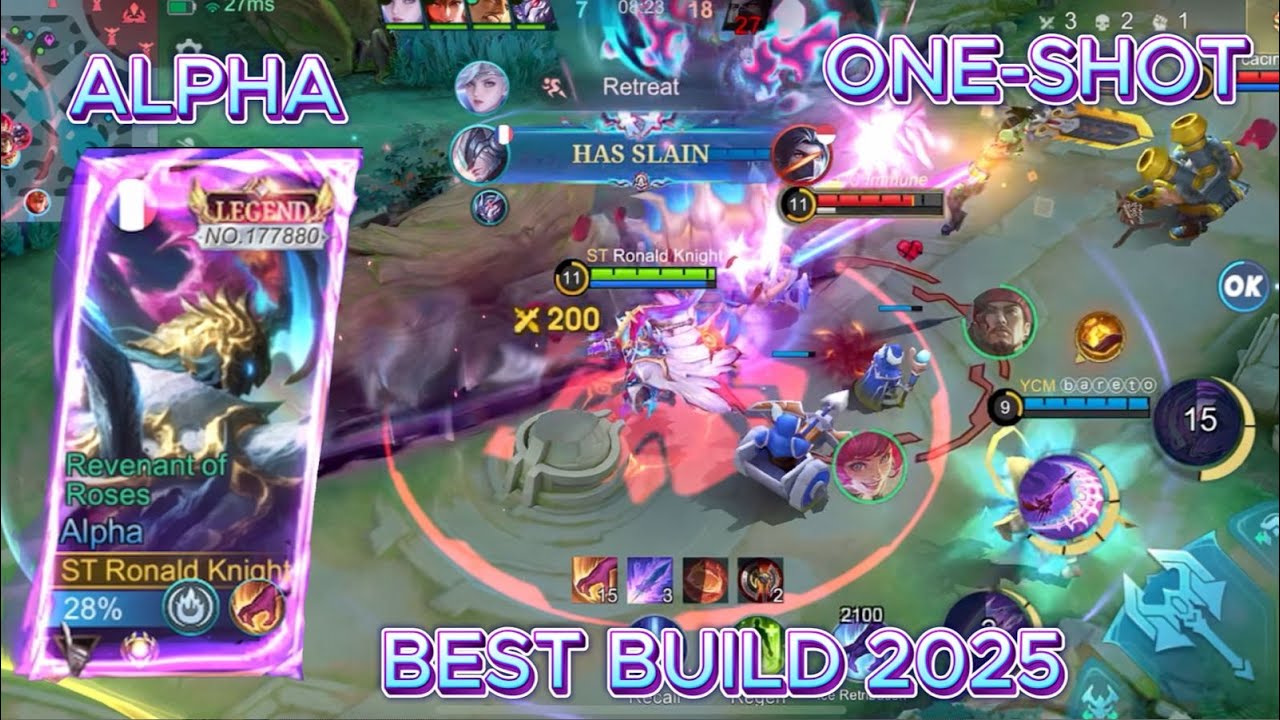 BEST ALPHA GAMEPLAY MOBILE LEGENDS! BUILD TOP 1 GLOBAL ALPHA!! ALPHA ...