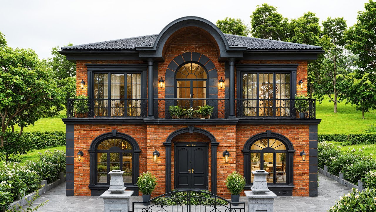 45' x 42' (14m x 13m) Absolutely Stunning House Design With Floor Layout - Five Bedrooms