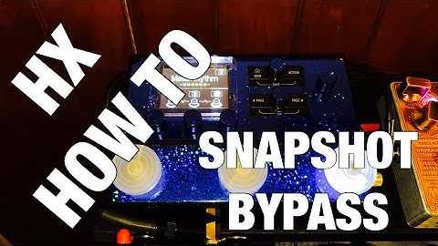 HX How To: Snapshot Bypass