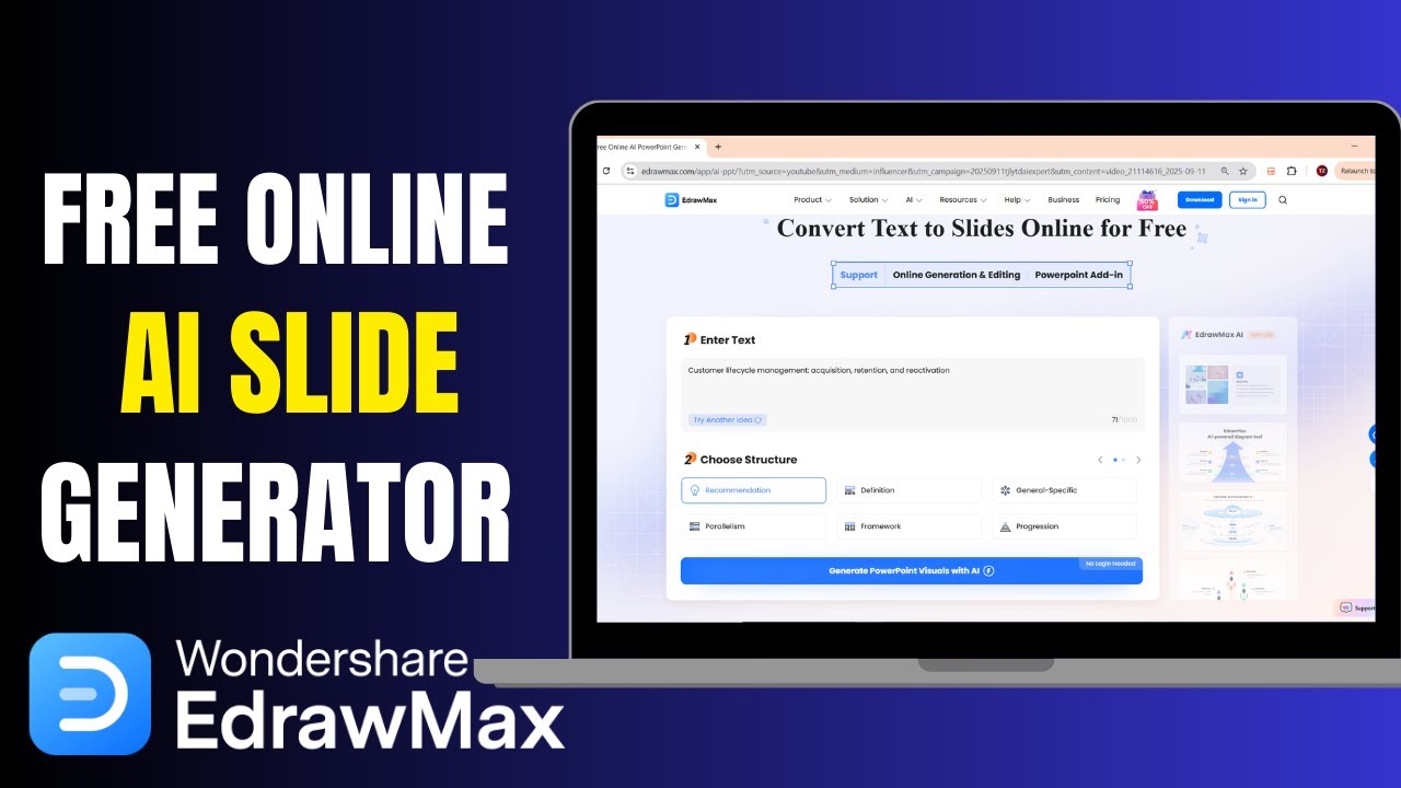 Create Stunning Presentations with AI | EdrawMax PowerPoint Add-in