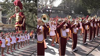 USC Trojan Marching Band  Disneyland Town Center Square  December 2023