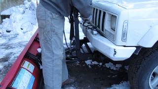 Mounting a Western Suburbanite / Fisher Homesteader snowplow.