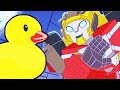 Transformers Official | Good Luck Duck | Full Episodes | Rescue Bots Academy