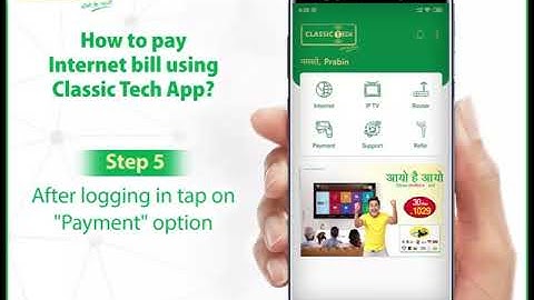 Pay Classic Tech internet bill using Classic Tech app from Ipay.