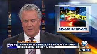 Hobe Sound homes hit by burglars