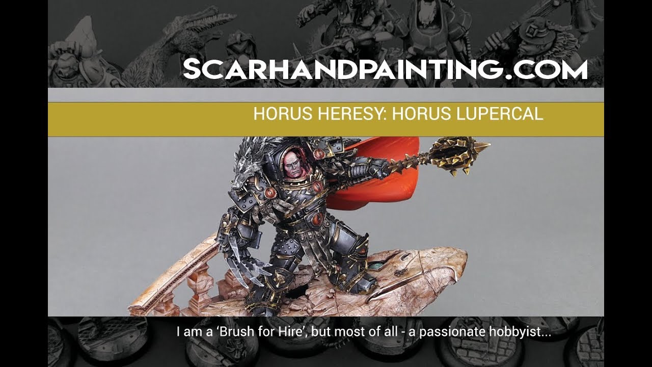 Horus the Warmaster Primarch of the Sons of Horus Painted