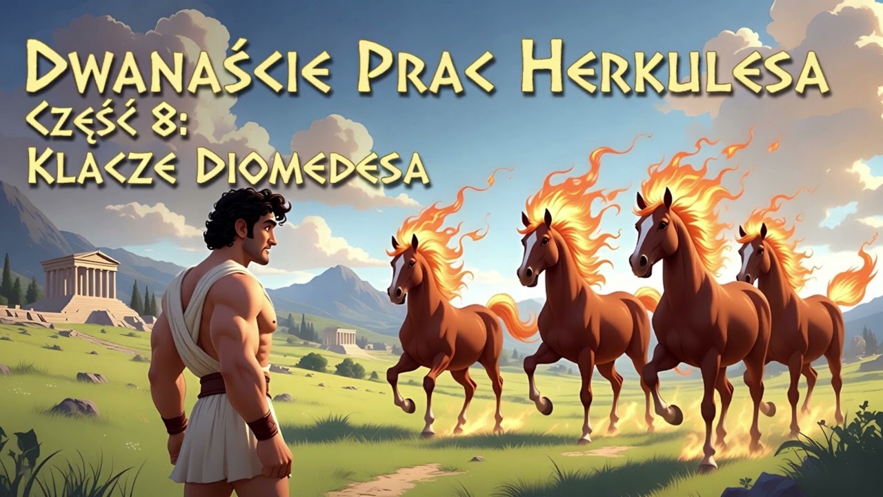 Herkules i Klacze Diomedesa –Relaksacyjna Bajka na Dobranoc dla Dzieci Odcinek 8 z 12 Prac Herkulesa