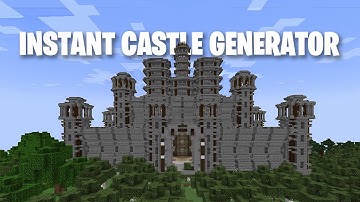 Instant Castle Generator for your World (Worked on 1.18+) Minecraft Java Edition