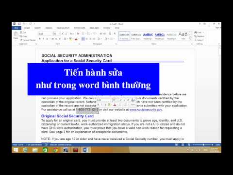 Hướng Dẫn Mở Và Chỉnh Sửa File PDF bằng phần Mềm Word 2013/2016