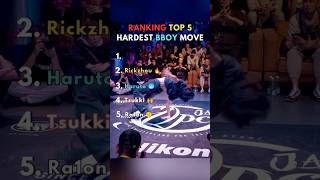 TOP 5 HARDEST BREAKDANCE MOVES #ranking #dance #breaking