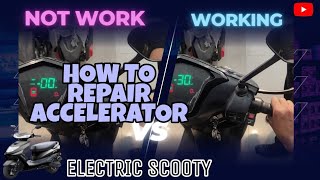 HOW TO REPAIR ACCELERATOR || ELECTRIC SCOOTY || DEEPU THAKUR BSR #electronic #electricscooter