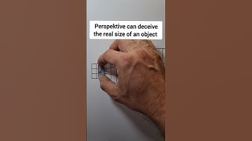 Perspektive can deceive the real size of an object