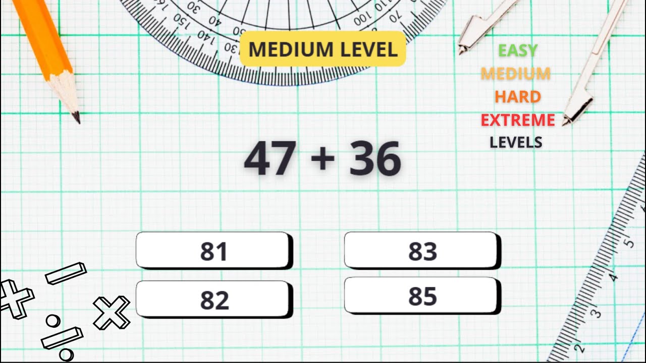 Math Quiz Challenge – Easy to Extreme Levels! 🧠💥 - YouTube