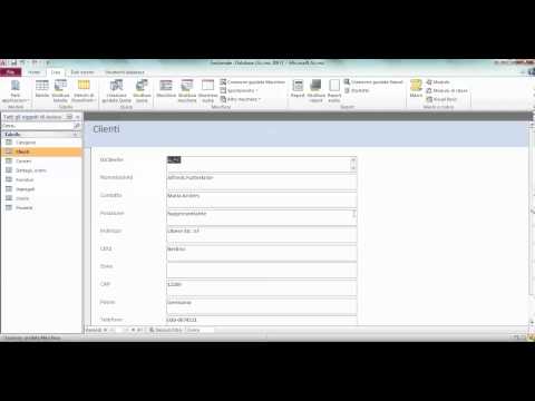 Creazione maschera con Microsoft Access