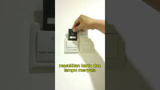 Cara Masuk Kamar Hotel Menggunakan Kartu  #hotel #traveling