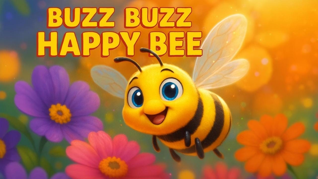 Buzz Buzz Happy Bee | Kids Song - YouTube
