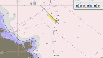 Grounding of Costa Concordia - video made by Automatic Identification System (AIS)