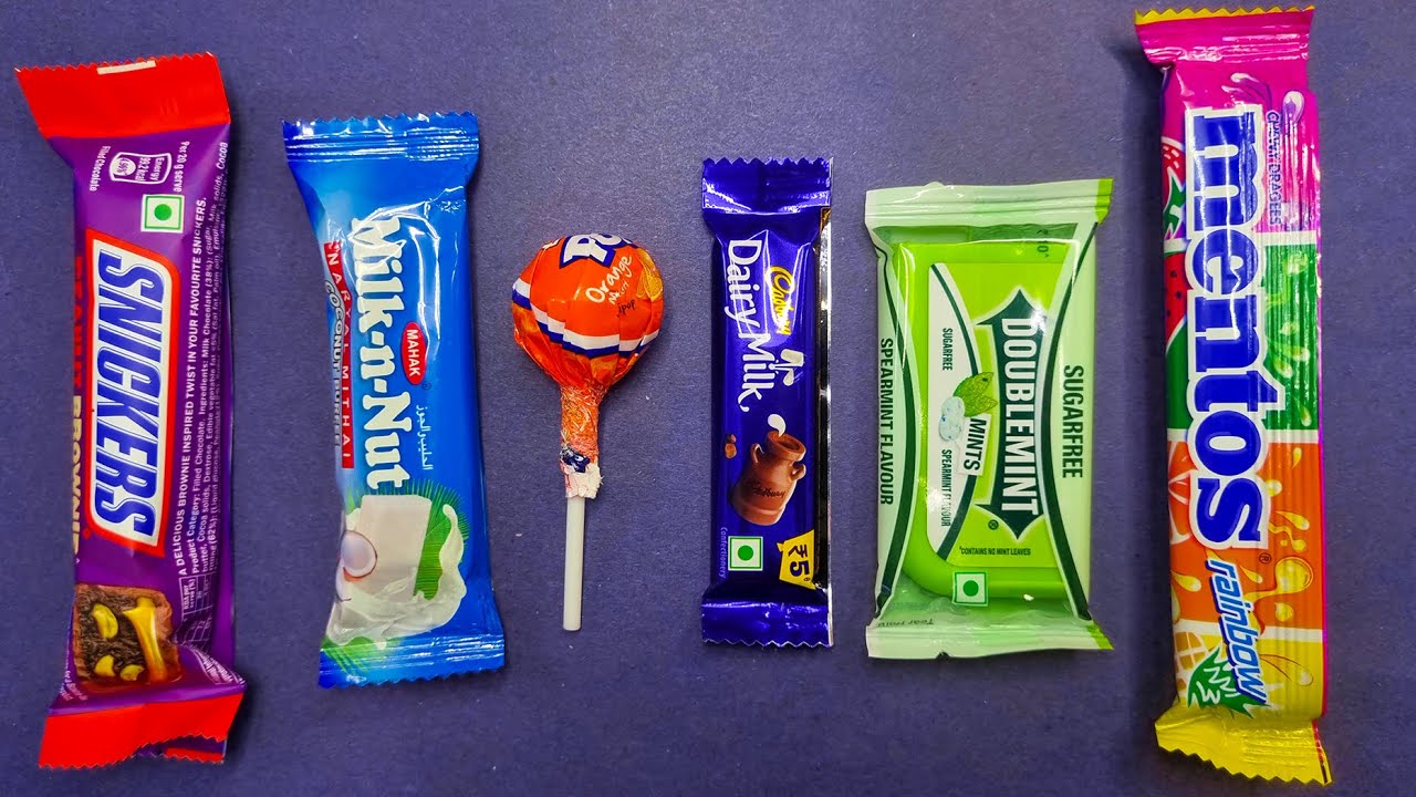 Satisfying ASMR Candy & Chocolate Unwrapping 🍫🍭 | Colorful Lollipops & Sweets