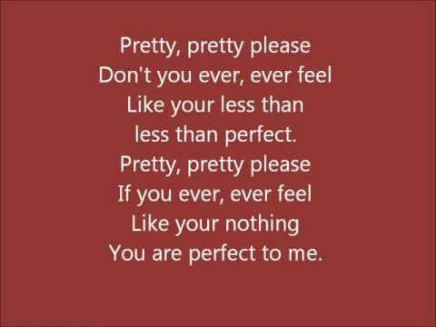 Glee - Perfect - Lyrics
