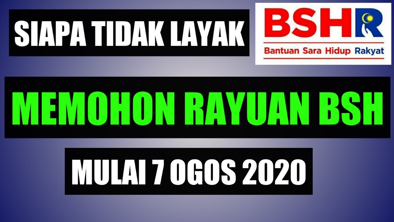 Siapa Tidak Layak Memohon Rayuan Bsh Bantuan Sara Hidup Youtube
