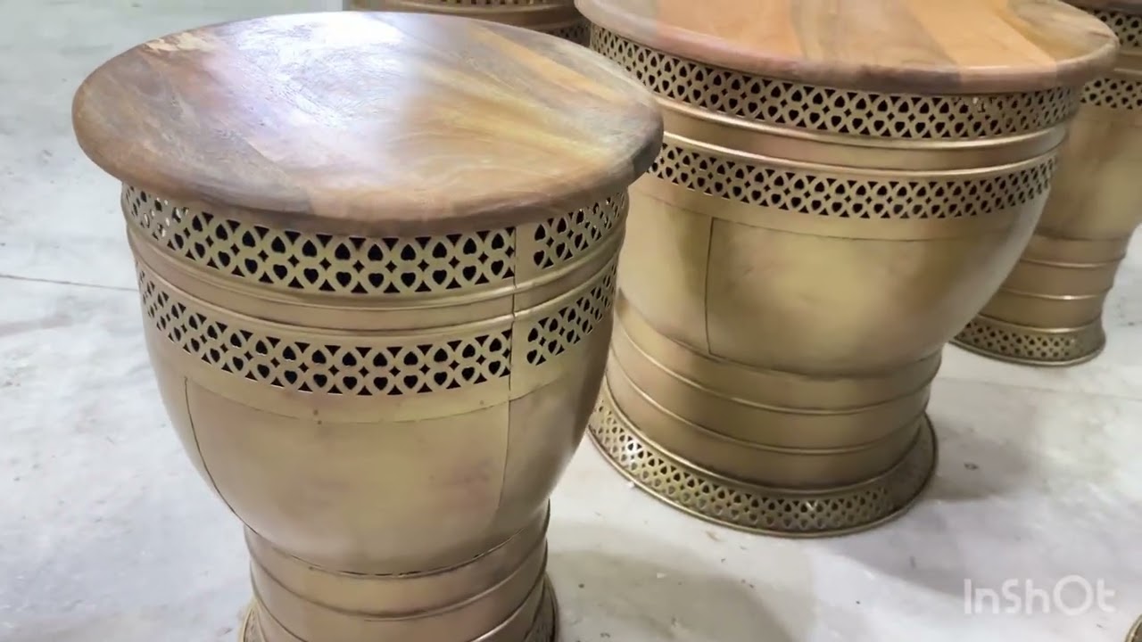 Stool set of 5/outdoor decor table/home decor/crafts/table/balcony furniture/handcrafted product/art