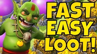 MASS GOBLIN Farming is AMAZING!! GIGOB Farming Attack Strategy in Clash Of Clans