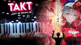 takt - Takt Op. Destiny OP | ryo (supercell) feat. Mafumafu, gaku (piano)