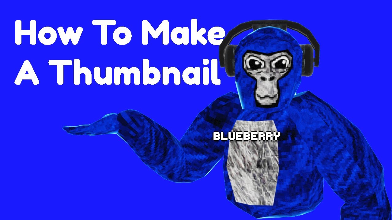 How To Make A Gorilla Tag Thumbnail In Blender - YouTube