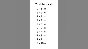 Mind-Blowing Table Magic: Fun and Easy Two-Table Trick! #math #shorts #mathtricks