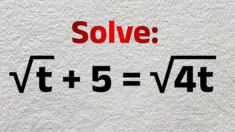 Mastering Algebra: Can You Solve This Radical Equation In Seconds? - SAT, ACT, GCSE Maths 