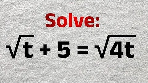 Mastering Algebra: Can You Solve This Radical Equation In Seconds? - SAT, ACT, GCSE Maths 