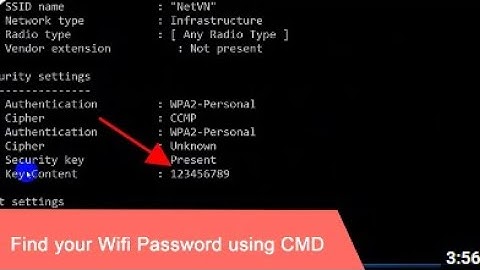 CMD : Show Wi-Fi Password | Windows 10/8/7/XP (2021)