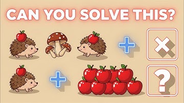 Solve This Viral Hedgehog Math Puzzle LIVE! 🦔🍎 Most People Get It Wrong❌ Wanna Give It A Try?🤔💭