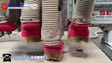 Máy CNC Router 4 Đầu 2 Bàn SM 1350 TC2 4 | Gia Công Cắt Khoan Phay Ván Hiệu Quả | Quốc Duy