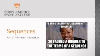 Sequences Part 2 Arithmetic Sequences