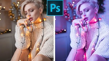 Cyberpunk Color Grading   Photoshop Tutorial Easy