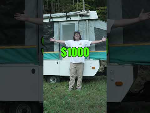 I bought a camper for 1000 dollars #camping #outdoors