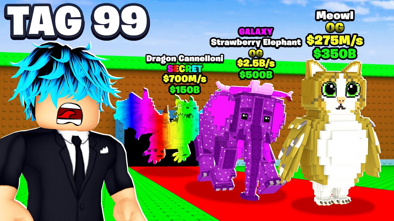 ich spiele Steal a Brainrot 99 TAGE und bekomme... 😍 (eskaliert) | Roblox Steal a Brainrot - Deutsch