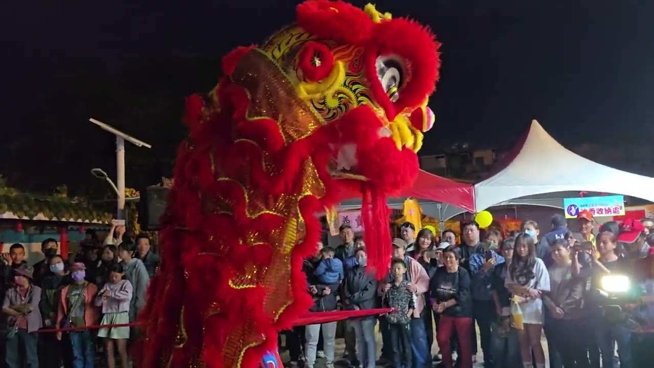 白杞寮玉山岩迎觀音請媽祖繞境活動（第一天入廟 朴子太子會醒獅團參神）