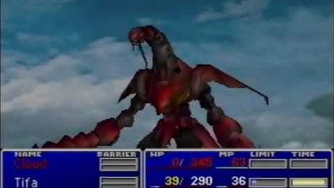 FFVII - Level 7 Tifa vs Ruby Weapon (No KotR) [Part 3 of 3]