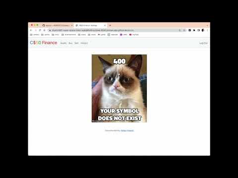 CS50X Finance (Flask, SQLite3, HTML, CSS, Bootstrap)