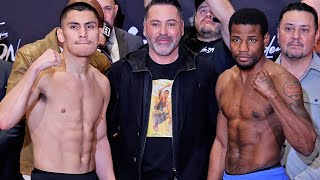 Vergil Ortiz vs Fredrick Lawson • Full Weigh In & Face Off Video • Golden Boy Boxing & DAZN